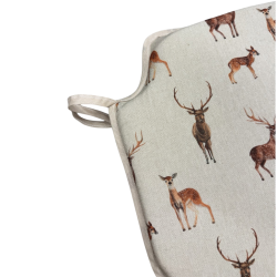 Stag & Deer Spindle Seat Pads| Non-slip Animal Print Spindle Seat Pads