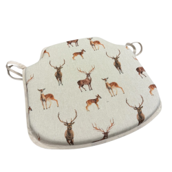 Cuscini per sedie a fuso Stag & Deer | Cuscini per sedie a fuso con stampa animale antiscivolo