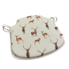 Coussins de siège à fuseaux motif cerf et biche | Coussins de siège à fuseaux antidérapants à imprimé animal