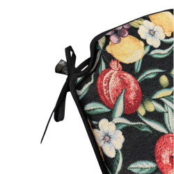 Cuscino per Sedia a Fuso con Motivo Frutta Nera | Cuscino per Sedia a Fuso con Design di Frutta