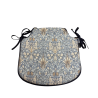 Snakeshead Denim Spindle Seat Pad | Blue Patterned Spindle Chair Pads