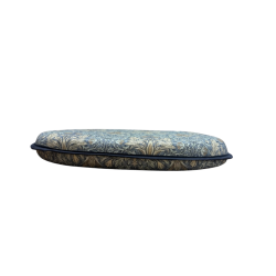 Snakeshead Denim Spindle Seat Pad | Blue Patterned Spindle Chair Pads