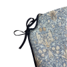Snakeshead Denim Spindle Seat Pad | Blue Patterned Spindle Chair Pads