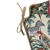 Coussin de chaise en forme de fuseau, motif tapisserie forêt tropicale naturelle |