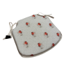 Coussins de siège en forme de fuseau à motif rouge-gorge | Coussins de chaise à fuseau à motif rouge-gorge |