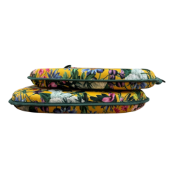 Velvet Midsummer Spindle Seat Pads  | Modern Velvet Spindle Seat Pads