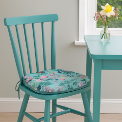 Coussins de siège à fuseaux Velvet Tranquillity | Coussins de siège à fuseaux en velours fleuri