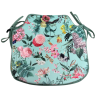 Velvet Tranquillity Spindle Seat Pads  |Floral Velvet Spindle Seat Pads