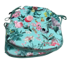 Velvet Tranquillity Spindle Seat Pads  |Floral Velvet Spindle Seat Pads