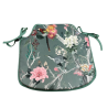 Velvet Chinoiserie Spindle Seat Pads  | Luxury Printed Velvet Seat Pads