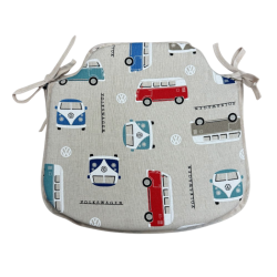 Coussins de siège classiques en forme de fuseau pour camping-car | Coussins de chaise imprimés pour fuseaux