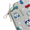 Coussins de siège classiques en forme de fuseau pour camping-car | Coussins de chaise imprimés pour fuseaux