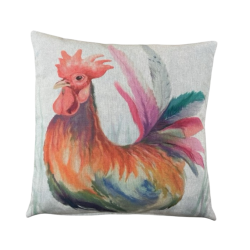 Large Rooster Reversible Cushion | Reversible Cushion | Rooster Cushion