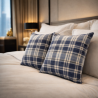 Cuscini in Denim a Quadri Highland | Cuscini a Quadri Blu | Cuscino Tartan