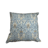Schlangenhaupt-Denim-Kissen | Gemusterte Streukissen | Blaue Kissen