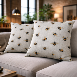 Honey Bee Cushion Covers | Printed Bee Cushions | Bumble Bee Cushions