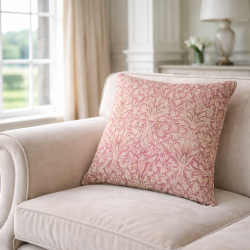 Snakeshead Crimson Cushions | Printed Sofa Cushions | Red Cushions |