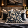 Coussins en tapisserie bleu azur à motif de branches de saule | Coussins en tapisserie à motifs bleus