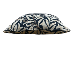 Coussins en tapisserie bleu azur à motif de branches de saule | Coussins en tapisserie à motifs bleus