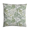 Green & Grey Floral Cushions | Modern Flower Cushions | Flowery Cushions
