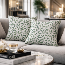 Green Leaves Cushion Covers | Leaf Cushions | Green Leaves Cushions |