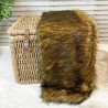 CLEARANCE! Red Fox Faux Fur Bed Runner | Red Brown Faux Fur Runner