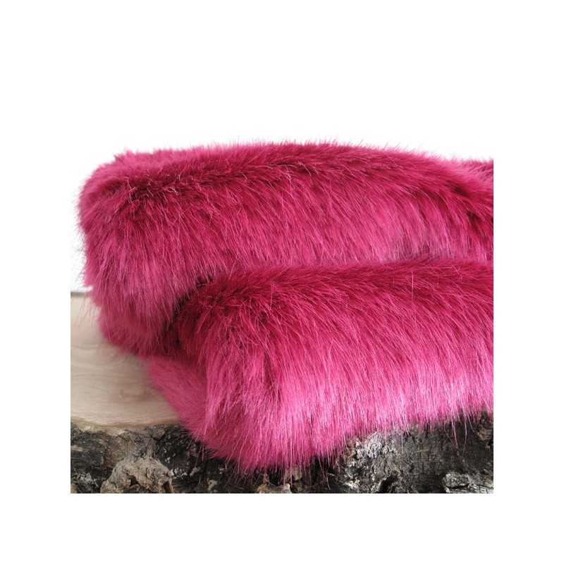 UITVERKOOP! Magenta Faux Fur Bed Runner | Felroze Fur Bed Runner