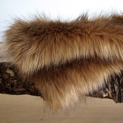 CLEARANCE! Red Panda Faux Fur Bed Runner | Red Brown Faux Fur Runner