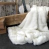KLARNAUSSCHLUSS! Weißer Eisbär Kunstfell Bettläufer | Weißer Fell Bettläufer
