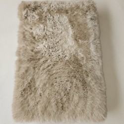 Real Sheepskin Memory Foam Dog Bed. Long Haired Orthopaedic Dog Bed Medium Oyster