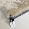 Real Sheepskin Memory Foam Dog Bed. Long Haired Orthopaedic Dog Bed Medium Oyster