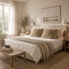 Two Light Beige Genuine Sheepskin Cushions 50cm