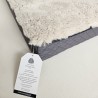 Large Genuine Sheepskin Dog Bed. Shearling Orthopaedic Pet Bed - Oyster