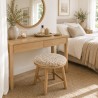 Shearling Sheepskin Round Bistro Seat Pads Oyster 37cm Chair Pads, Sold In Pairs