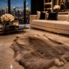 Large Brown Reindeer Hide Rug | Natural Reindeer Skin Rug