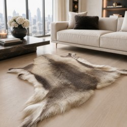 Large Nordic Reindeer Hide Rug | Large Natural Reindeer Skin