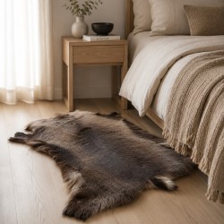Large Nordic Reindeer Hide Rug | Large Natural Reindeer Skin