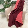 Coperta in Pile di Vino Reversibile | Plaid in Pile Reversibile | Plaid Rossi