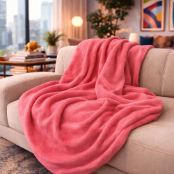 Coral Fleece Deken Gooi | Perzik Fleece Deken | Fleece Dekens |