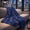Couverture polaire bleu pétrole | Plaid polaire bleu | Couvertures polaires |