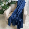 Petrol Blue Fleece Blanket | Blue Fleece Throw | Fleece Blankets |