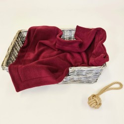 Couverture polaire bordeaux pour animaux de compagnie | Couvertures polaires douces pour animaux de compagnie | Couverture polai