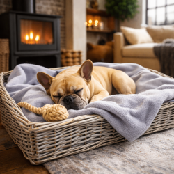 Light Grey Fleece Dog Blanket | Fleece Pet Blanket | Fleece Dog Blanket