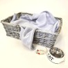 Couverture polaire gris clair pour chien | Couverture polaire pour animaux de compagnie | Couverture polaire pour chien