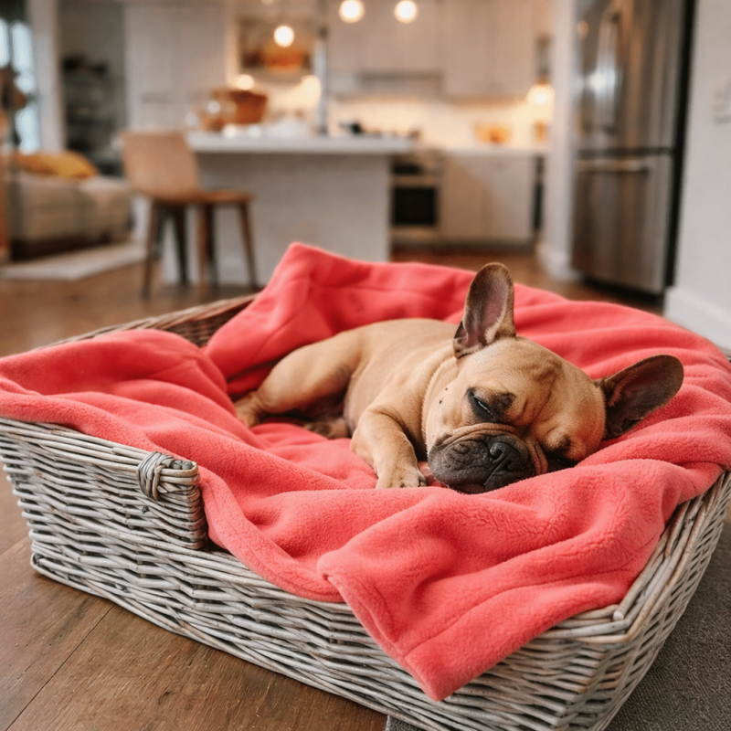 Coral Fleece Hondenkleed | Roze Fleece Huisdierdeken | Fleece Hondenkleed