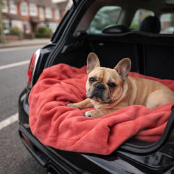 Coral Fleece Dog Blanket | Pink Fleece Pet Blanket | Fleece Dog Blanket