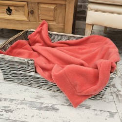 Coral Fleece Hundedecke | Rosa Fleece Haustierdecke | Fleece Hundedecke