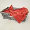 Coral Fleece Dog Blanket | Pink Fleece Pet Blanket | Fleece Dog Blanket