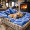 Sky Blue Fleece Huisdierdeken | Fleecy Huisdierdekens | Blauwe Hondendekens