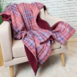 Red Tartan Throw | Red Tartan Check Blanket | Red Tartan Check Throws